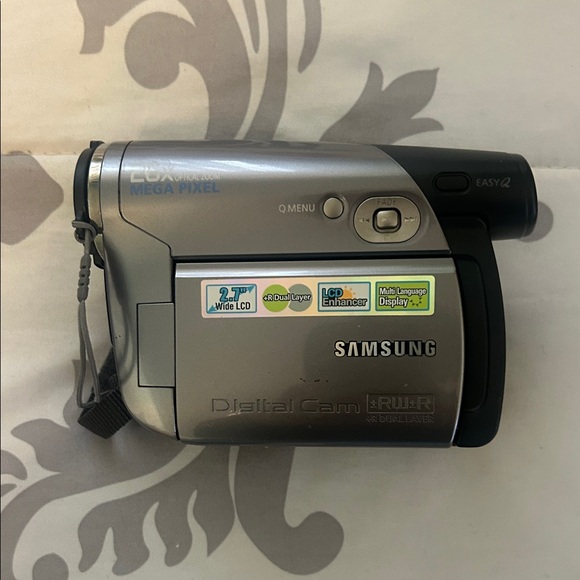 Samsung Silver and Black Camcorder